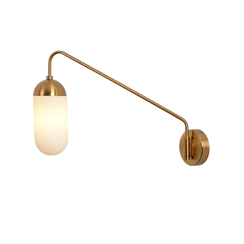Бра Pelle Sconce, Long Gooseneck Clear Shade Латунь Белый Бра Pelle Sconce, Long Gooseneck Clear Shade Латунь Белый во Владивостоке | Loft Concept