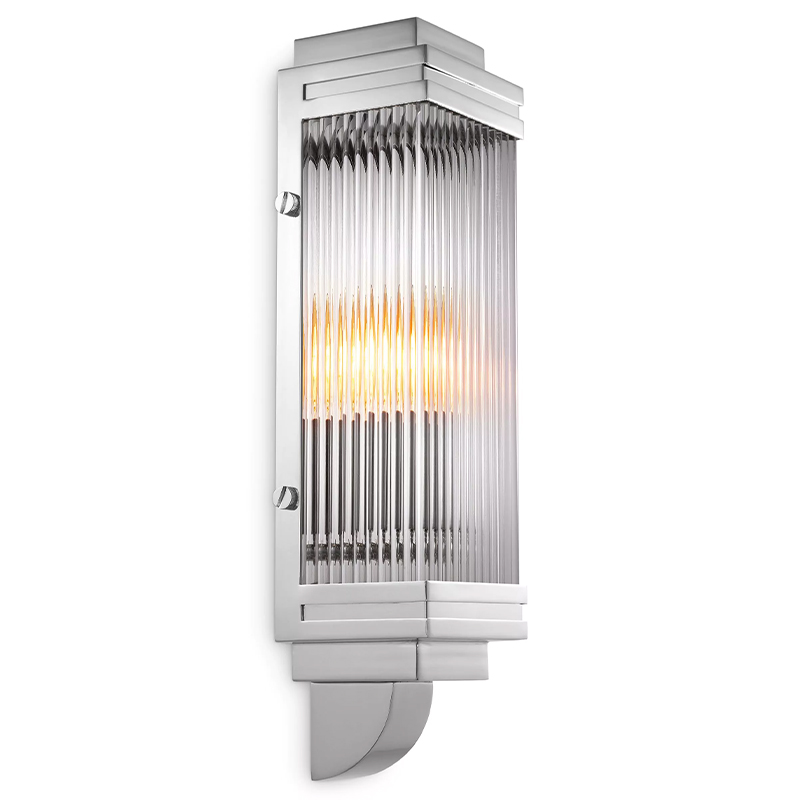 Бра Eichholtz Wall Lamp Bassett Nickel Прозрачное Стекло Никель Бра Eichholtz Wall Lamp Bassett Nickel Прозрачное Стекло Никель во Владивостоке | Loft Concept