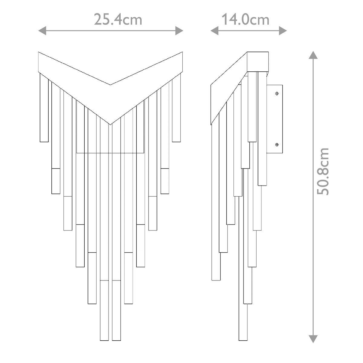 Бра с длинными прозрачными трубками Eurofase во Владивостоке