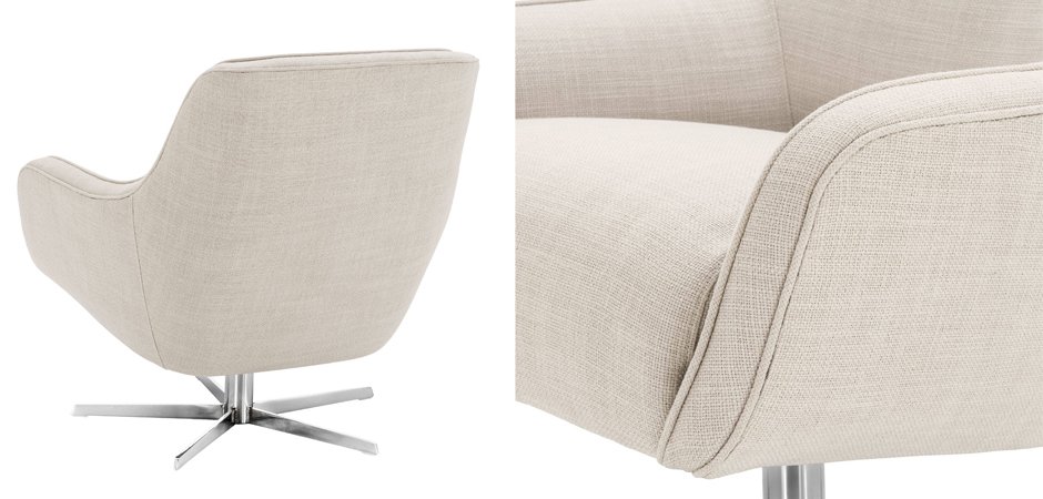 Кресло Eichholtz Swivel Chair Serena Natural - фото №1