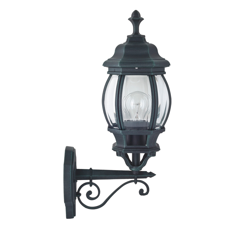 Уличный светильник Lacres Sconce Винтажный черный Прозрачное Стекло Уличный светильник Lacres Sconce Винтажный черный Прозрачное Стекло во Владивостоке | Loft Concept
