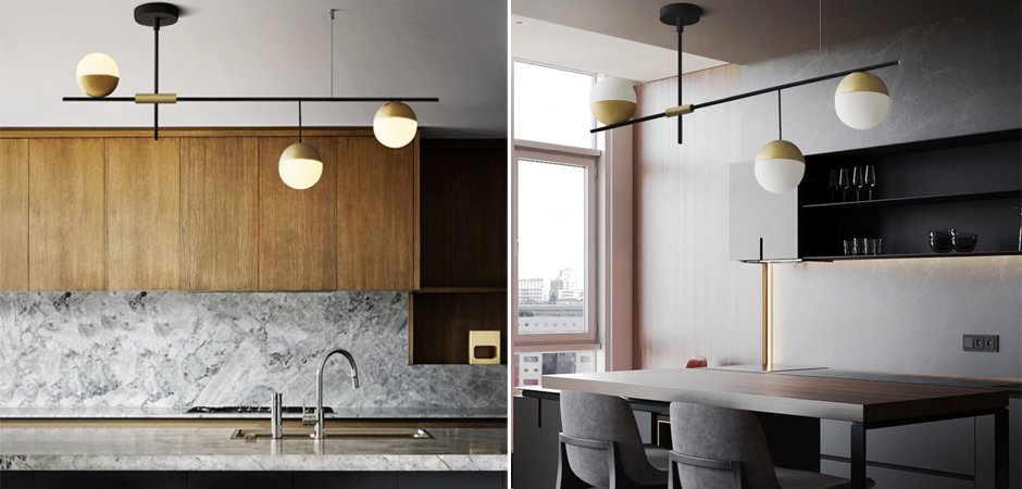 Люстра Balls white & brass 3 Люстра Balls white & brass 3 - Loft-Concept во Владивостоке