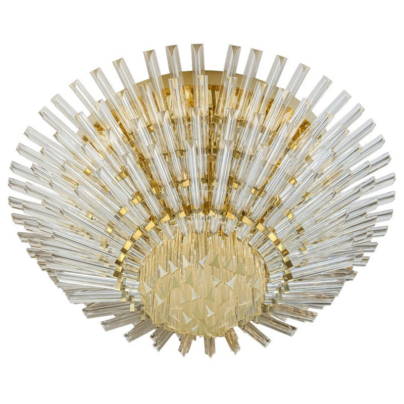 Потолочный светильник Kaila Light Sun Chandelier 100 Золотой Прозрачное Стекло во Владивостоке | Loft Concept 