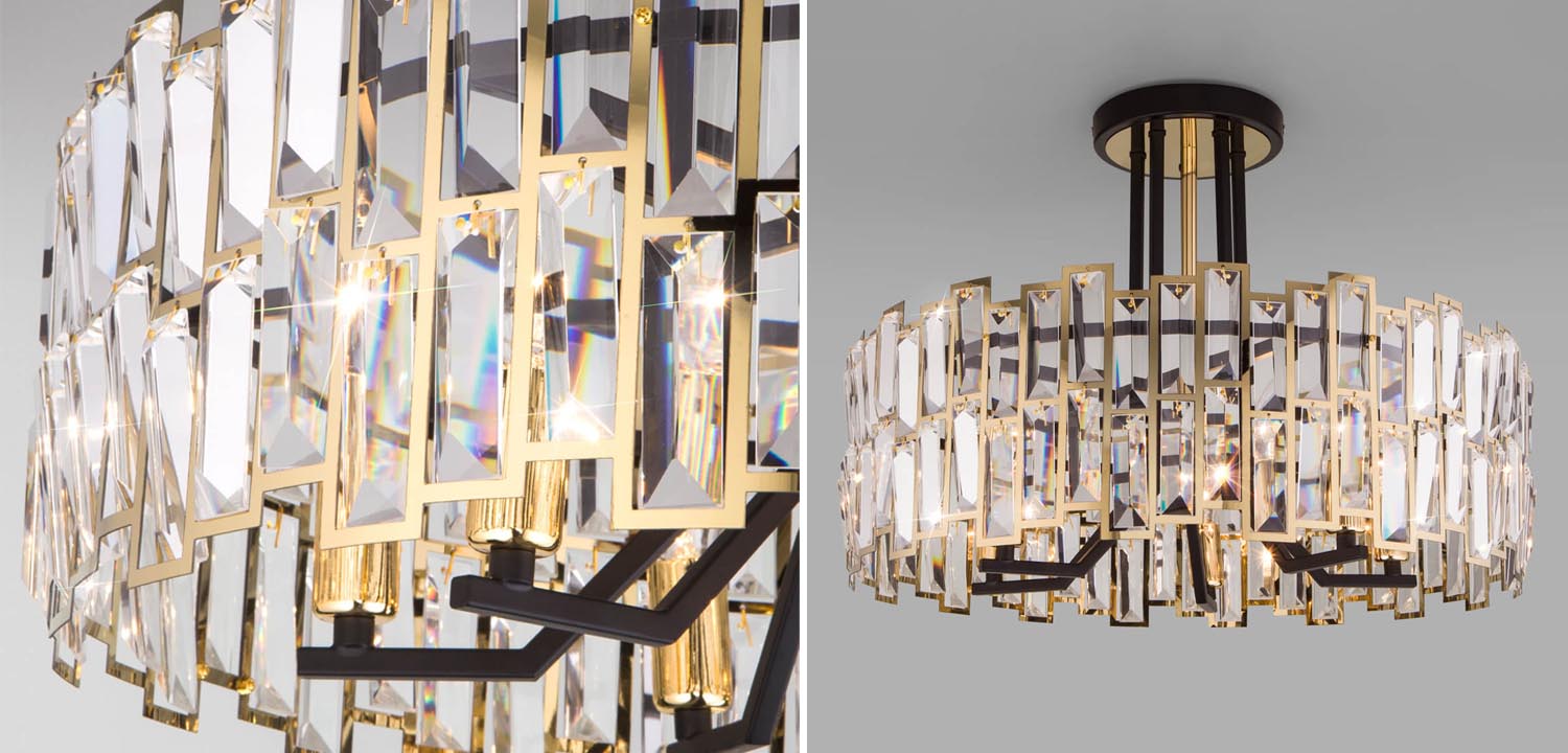 Потолочная люстра Darkness Chandelier gold 53 - фото №1