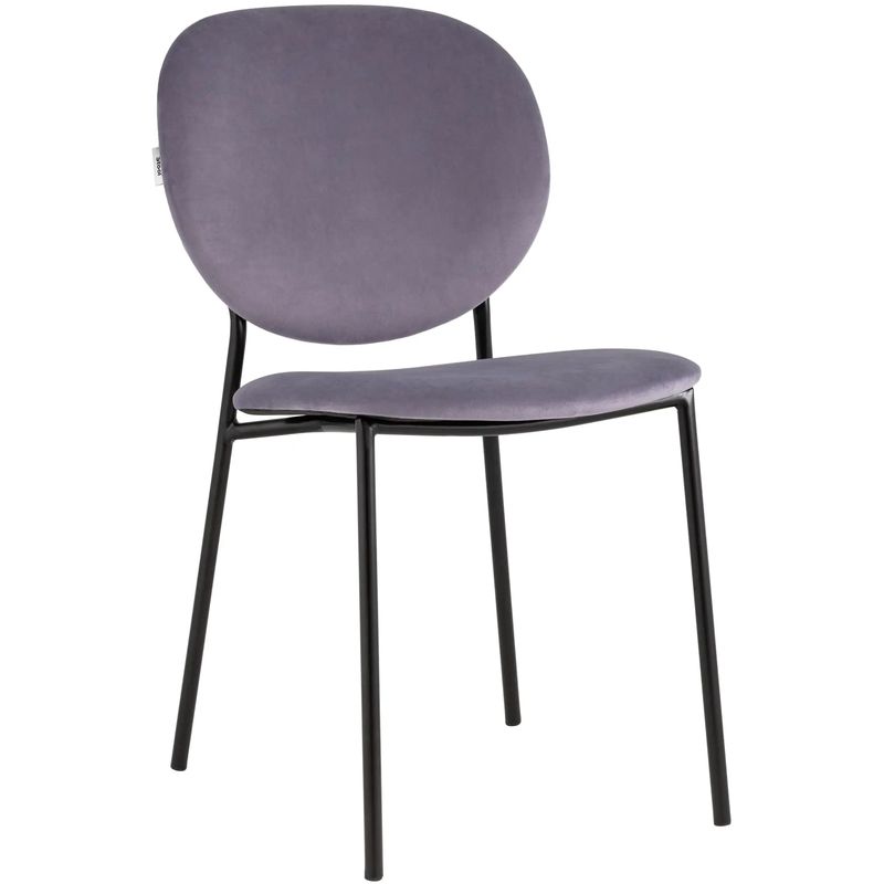 Стул Stanley Chair Пыльно-Сиреневый Велюр Сиреневый Черный Стул Stanley Chair Пыльно-Сиреневый Велюр Сиреневый Черный во Владивостоке | Loft Concept