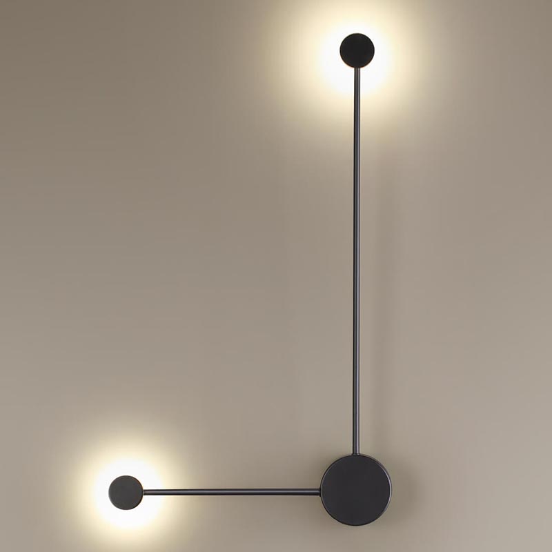 Бра Pin Wall Light Black Angle Черный во Владивостоке | Loft Concept 