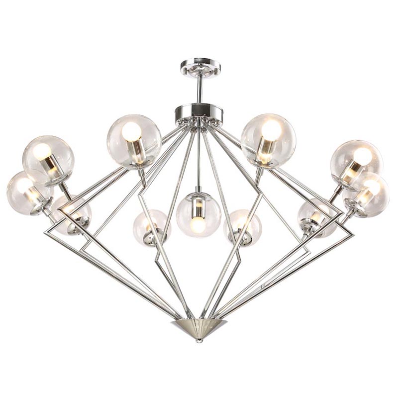 Люстра Liebaud Chandelier 11 lamp Хром во Владивостоке | Loft Concept 