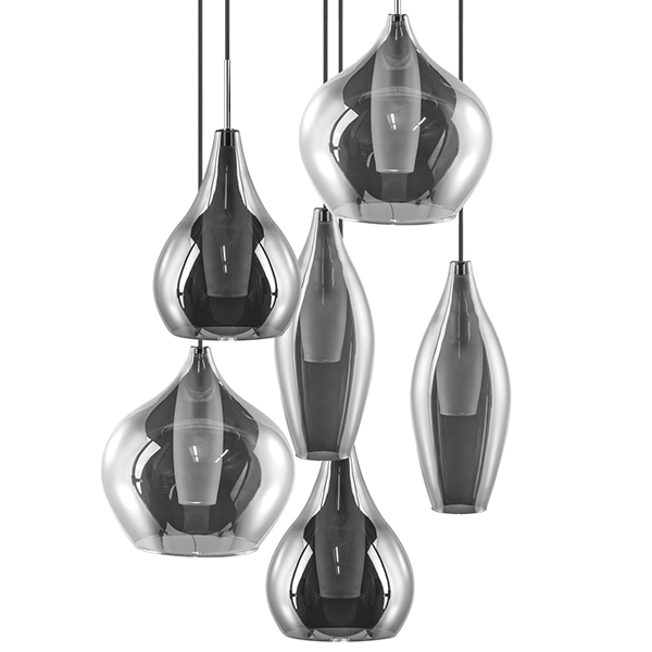 Люстра Candiano Smoke 6 Light Дымчатый (Smoke) Хром Люстра Candiano Smoke 6 Light Дымчатый (Smoke) Хром во Владивостоке | Loft Concept