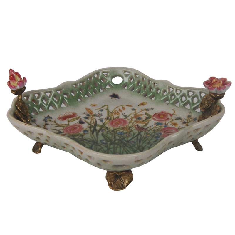 Блюдо Flower Meadow Dish Мульти Бронза Блюдо Flower Meadow Dish Мульти Бронза во Владивостоке | Loft Concept