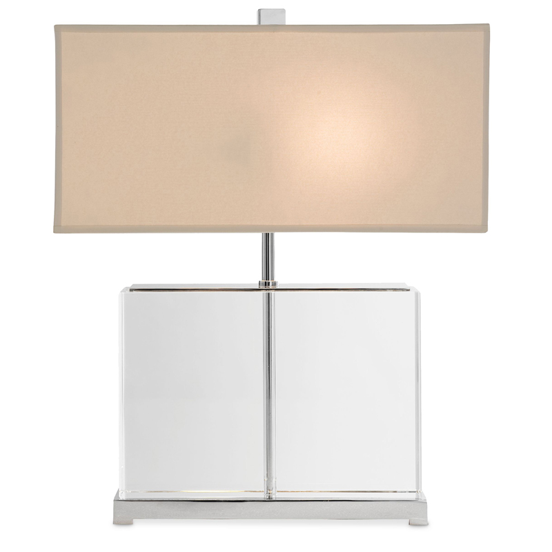 Настольная лампа Eichholtz Table Lamp Warwick Прозрачный Белый Настольная лампа Eichholtz Table Lamp Warwick Прозрачный Белый во Владивостоке | Loft Concept