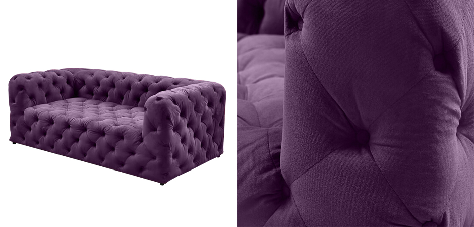 Диван Soho tufted purple velor Диван Soho tufted purple velor - Loft-Concept во Владивостоке