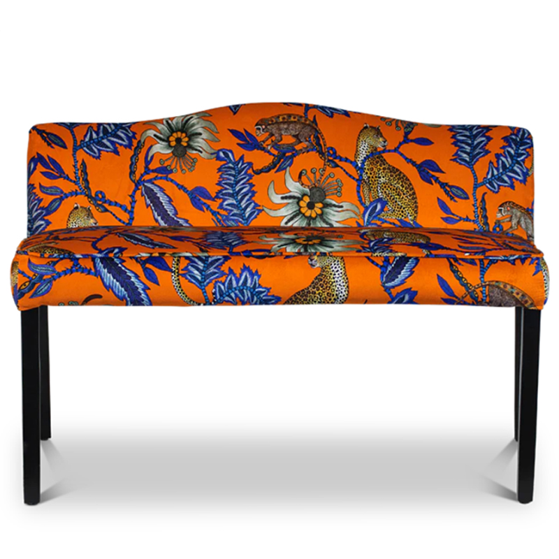 Банкетка Оранжевый Орнамент Zambezi Monkey Bean Flame Bench Оранжевый Банкетка Оранжевый Орнамент Zambezi Monkey Bean Flame Bench Оранжевый во Владивостоке | Loft Concept