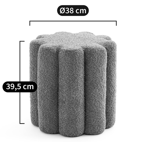 Пуф с обивкой из ткани букле Flo Pouf Пуф с обивкой из ткани букле Flo Pouf во Владивостоке