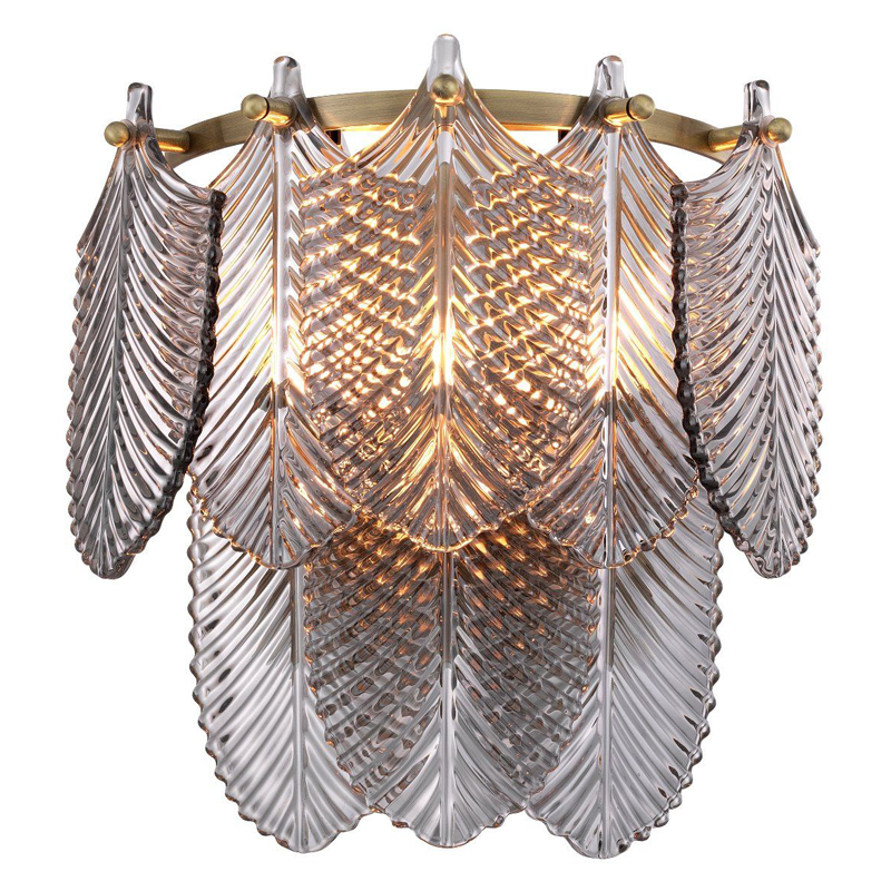 Бра Eichholtz Wall Lamp Verbier smoke Стекло Смок Латунь во Владивостоке | Loft Concept 