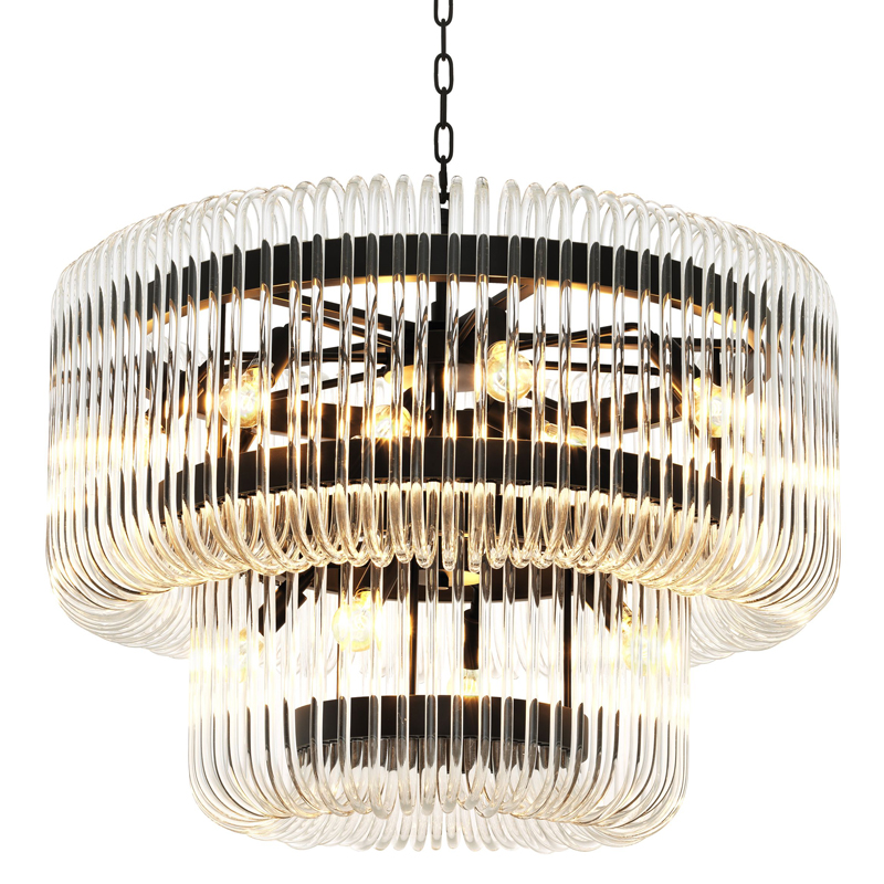 Люстра Eichholtz Chandelier Sutton House Темная бронза Прозрачный Люстра Eichholtz Chandelier Sutton House Темная бронза Прозрачный во Владивостоке | Loft Concept
