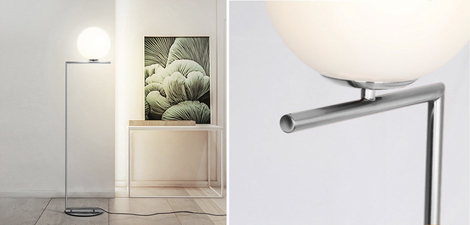 Торшер FLOS IC Lighting Flos Chrome Торшер FLOS IC Lighting Flos Chrome - Loft-Concept во Владивостоке