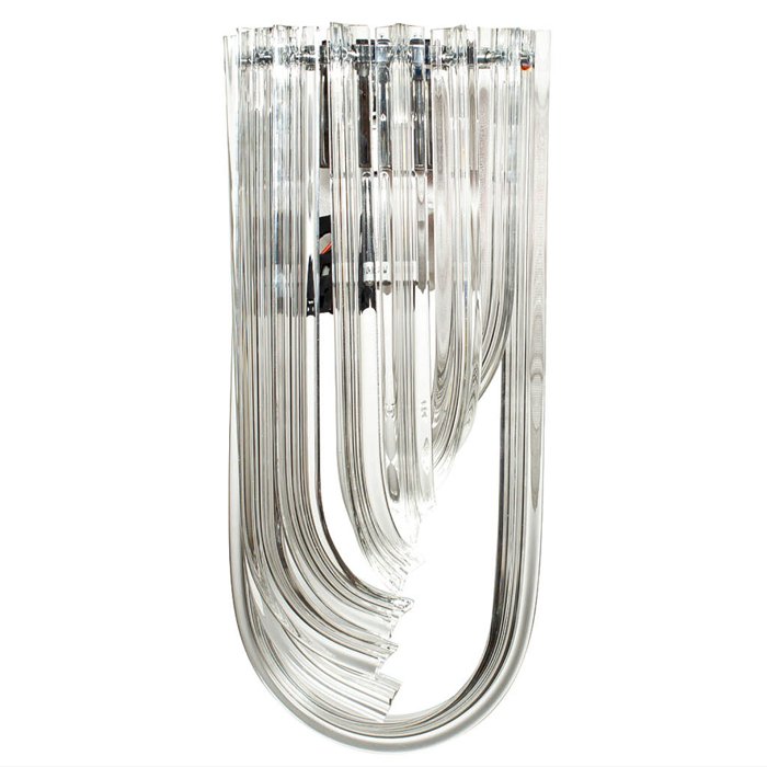 Бра Wall Lamp Lava Прозрачное Стекло Хром Никель Бра Wall Lamp Lava Прозрачное Стекло Хром Никель во Владивостоке | Loft Concept