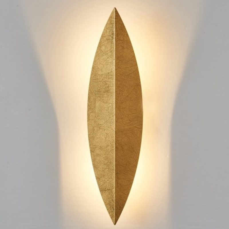 Art Deco Leaf Wall Lamp Gold Золотой во Владивостоке | Loft Concept 