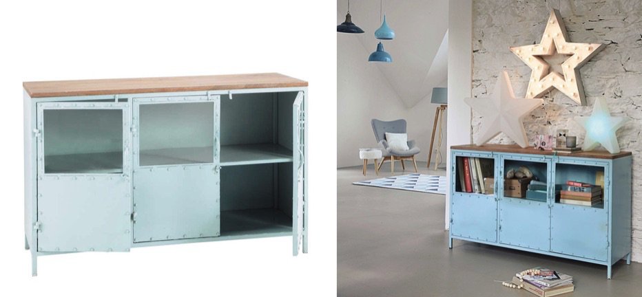 Буфет в стиле Лофт Industrial Rust Blue Chest Голубой Буфет в стиле Лофт Industrial Rust Blue Chest Голубой - Loft-Concept во Владивостоке
