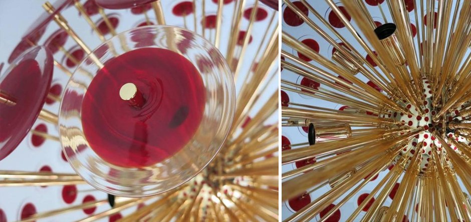 Murano Red Disco Glass Sputnik Chandelier Vistosi Murano Red Disco Glass Sputnik Chandelier Vistosi - Loft-Concept во Владивостоке