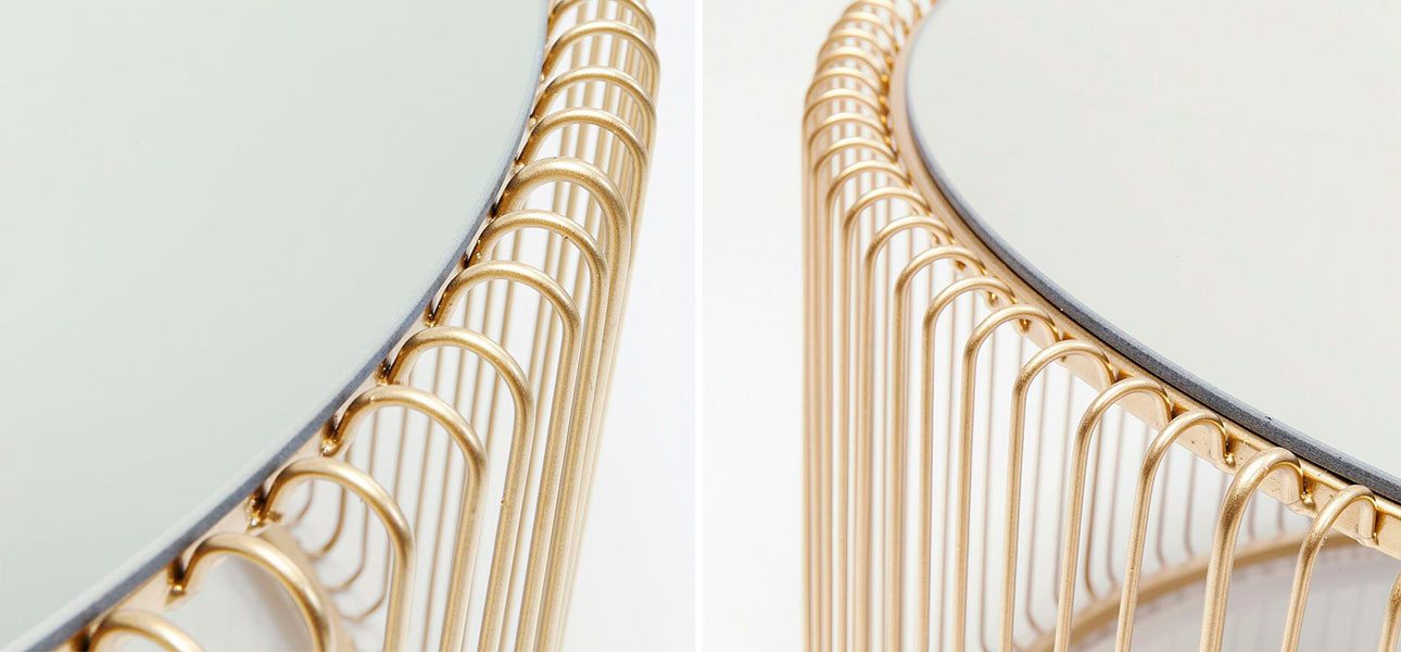 Кофейный столик золото круглый  Anthony - фото №2