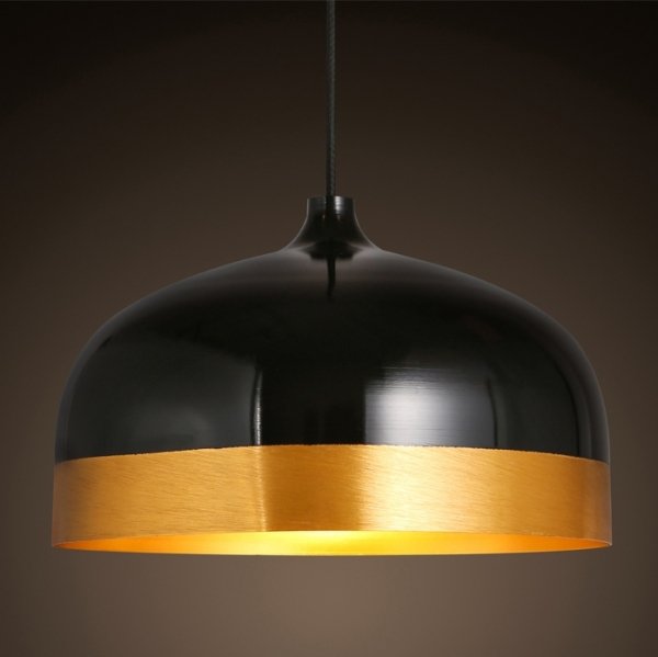 Подвесной светильник Cone Lux Pendant Black Черный Глянцевое золото Подвесной светильник Cone Lux Pendant Black Черный Глянцевое золото во Владивостоке | Loft Concept