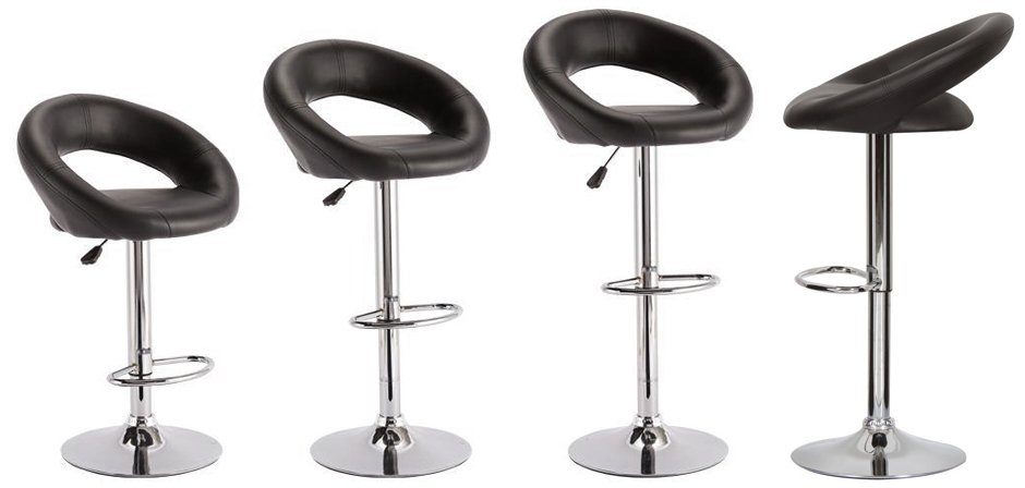 Барный стул Ring black Барный стул Ring black - Loft-Concept во Владивостоке