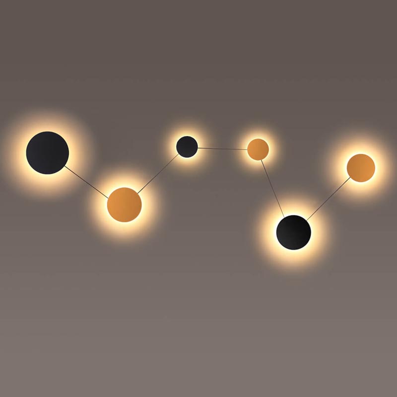 Бра Star System Sconce 6 Черный Золотой Бра Star System Sconce 6 Черный Золотой во Владивостоке | Loft Concept
