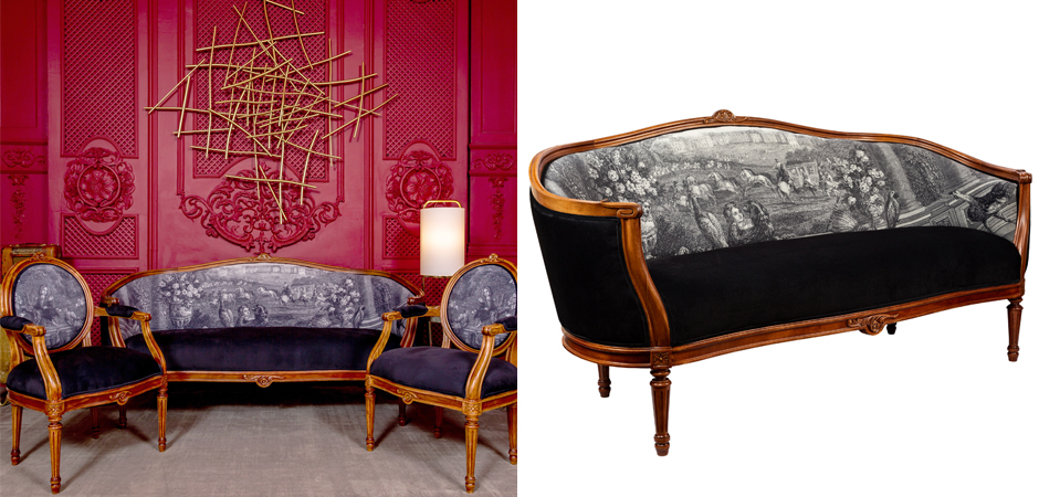 Диван Black and White Versailles Sofa Диван Black and White Versailles Sofa - Loft-Concept во Владивостоке