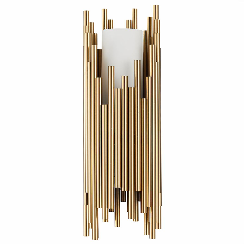 Бра Brubeck Brass Delightfull Wall Lamp Латунь Белое матовое стекло Бра Brubeck Brass Delightfull Wall Lamp Латунь Белое матовое стекло во Владивостоке | Loft Concept