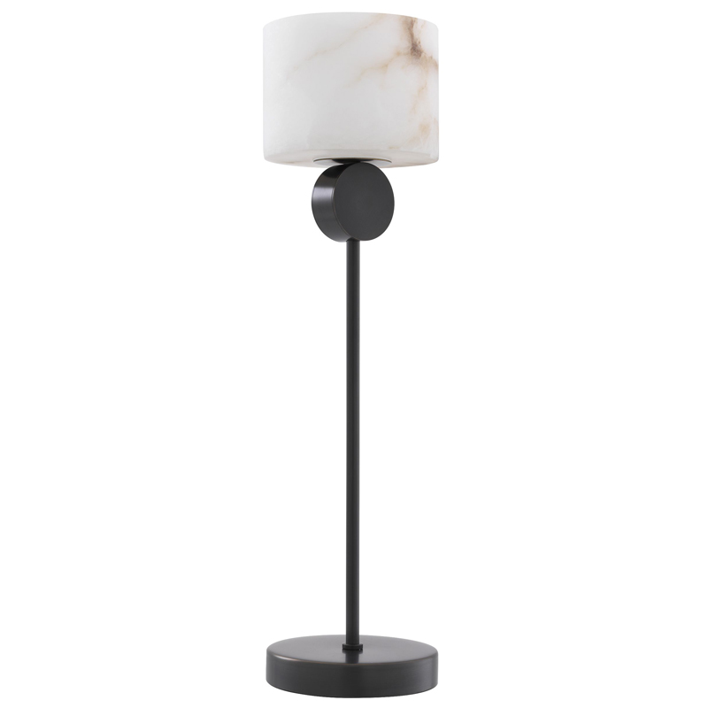 Настольная лампа Eichholtz Table Lamp Etruscan Bronze Темная бронза Белый Настольная лампа Eichholtz Table Lamp Etruscan Bronze Темная бронза Белый во Владивостоке | Loft Concept