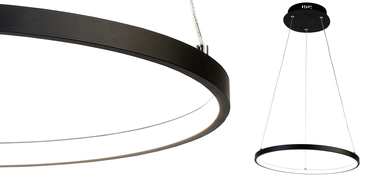 Люстра Ring Horizontal black - фото