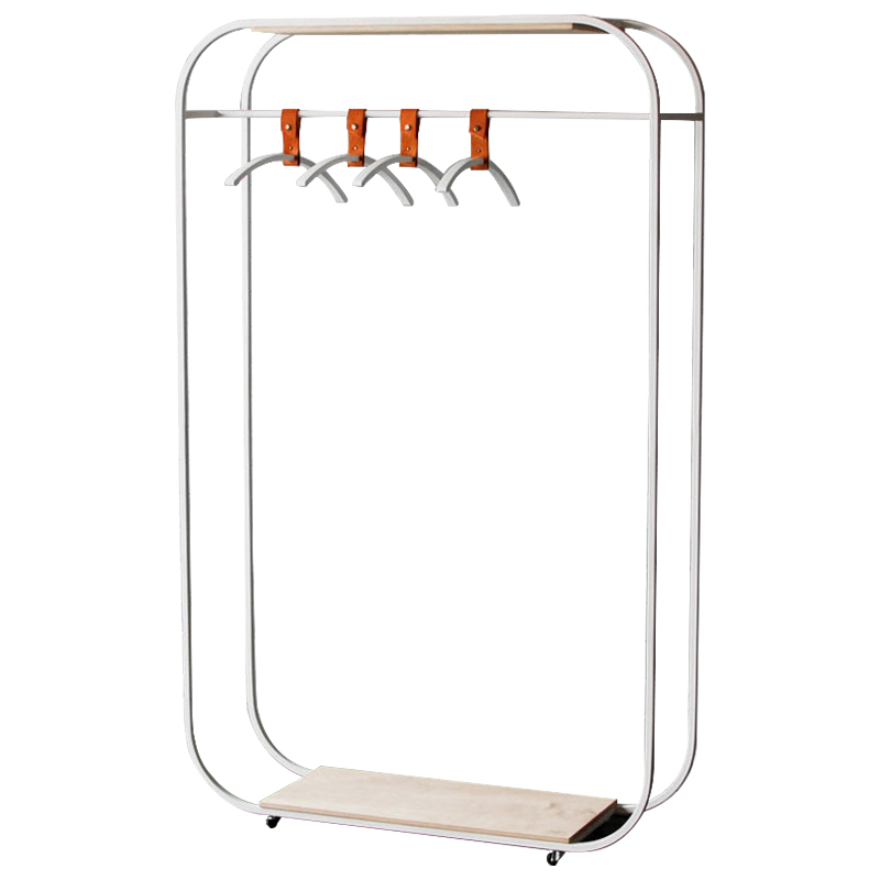 Рейл Austen Industrial Metal Rust Clothes Rail Древесина Белый Рейл Austen Industrial Metal Rust Clothes Rail Древесина Белый во Владивостоке | Loft Concept