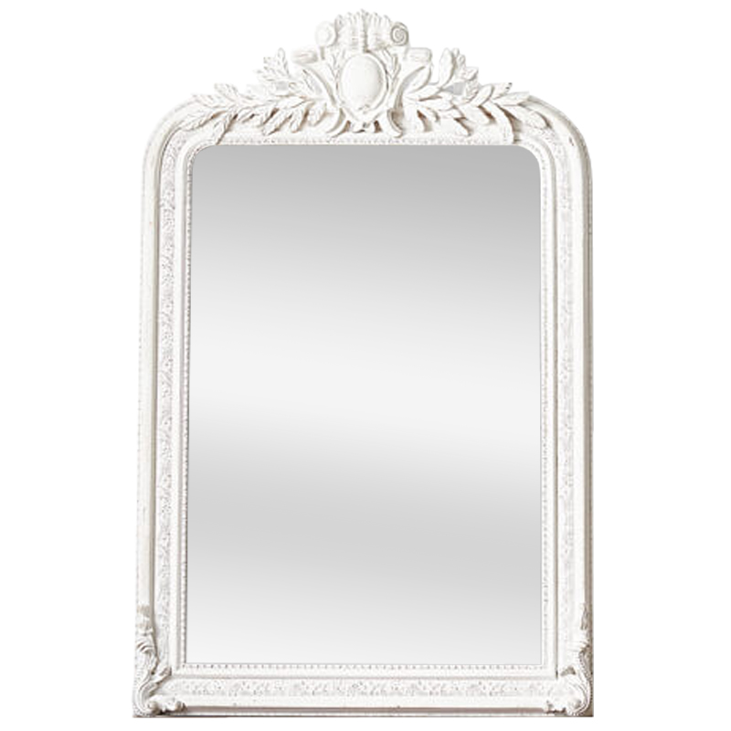 Зеркало Polastron Mirror White Белый винтажная патина   во Владивостоке | Loft Concept 