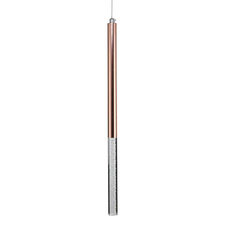 Подвесной светильник Trumpet tube boiling pink gold Розовое золото Прозрачный Подвесной светильник Trumpet tube boiling pink gold Розовое золото Прозрачный во Владивостоке | Loft Concept