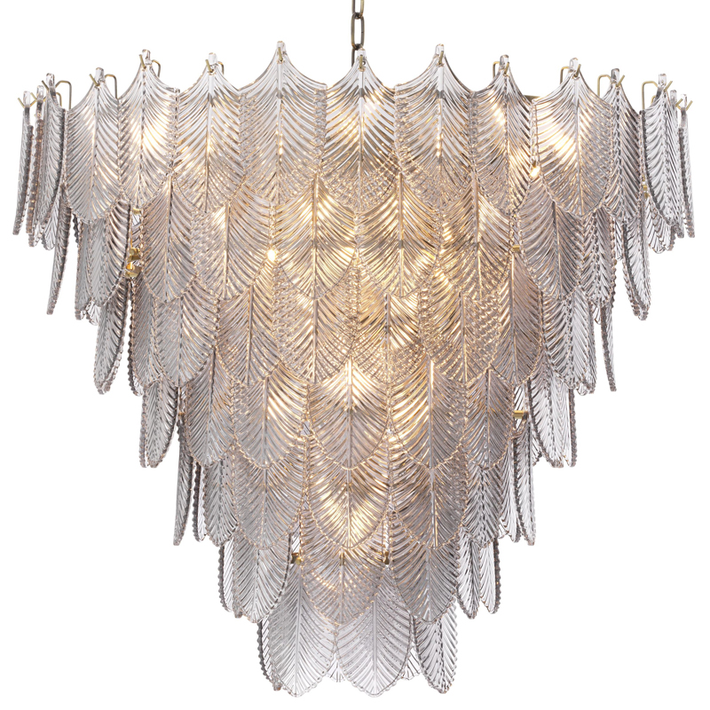 Люстра Eichholtz Chandelier Verbier L Латунь Стекло Смок Люстра Eichholtz Chandelier Verbier L Латунь Стекло Смок во Владивостоке | Loft Concept