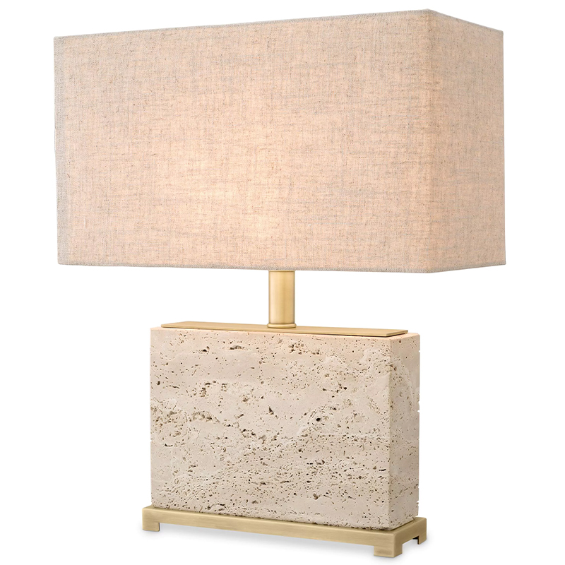 Настольная лампа Eichholtz Table Lamp Newton S Латунь Бежево-серый Настольная лампа Eichholtz Table Lamp Newton S Латунь Бежево-серый во Владивостоке | Loft Concept