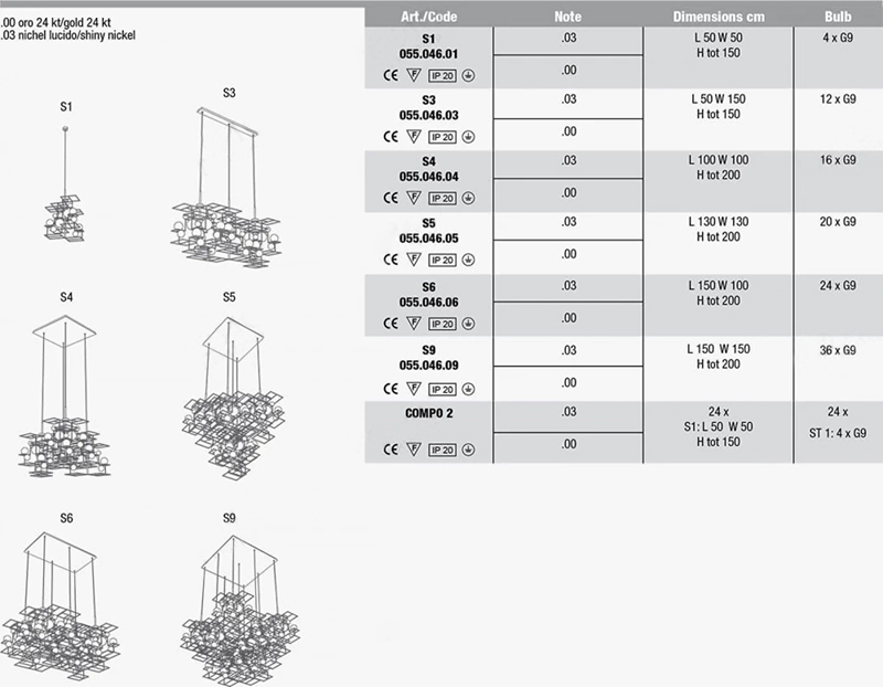 Люстра Moule от Marchetti Illuminazione во Владивостоке