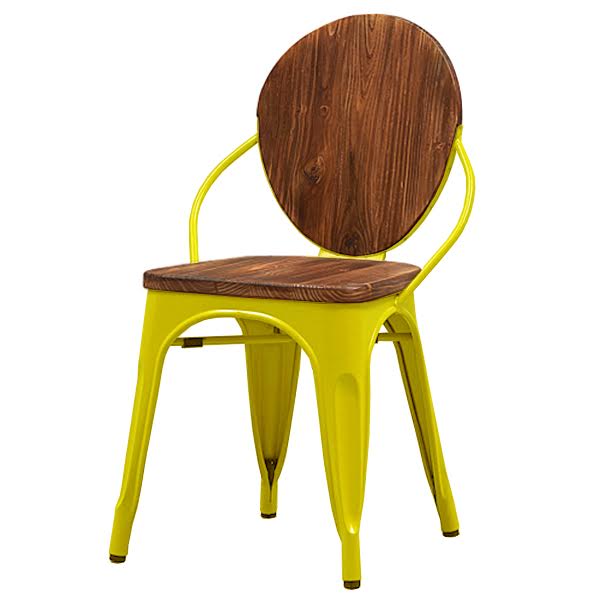 Стул Tolix chair Wooden Yellow Дуб темный Желтый Стул Tolix chair Wooden Yellow Дуб темный Желтый во Владивостоке | Loft Concept