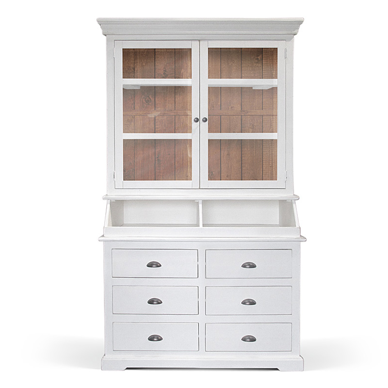 Шкаф Ruggerio Provence HARMONIE Glass Door small Белый Шкаф Ruggerio Provence HARMONIE Glass Door small Белый во Владивостоке | Loft Concept