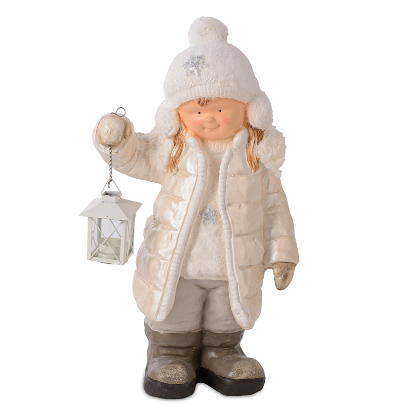 Статуэтка Winter Girl Бежевый Статуэтка Winter Girl Бежевый во Владивостоке | Loft Concept