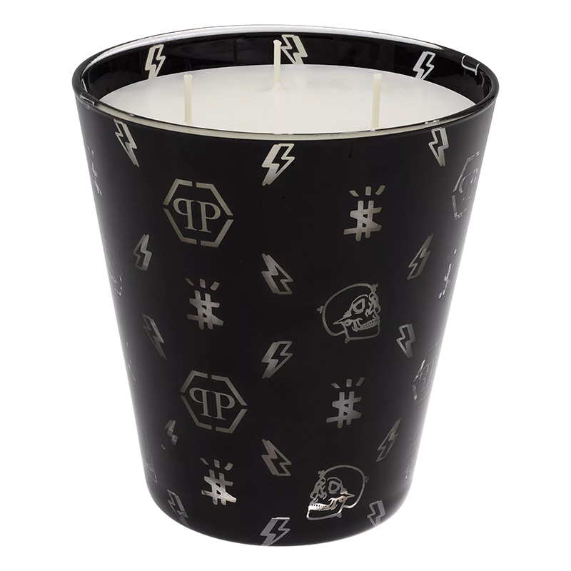 Свеча Philipp Plein Candle Monogram M Черный Белый Свеча Philipp Plein Candle Monogram M Черный Белый во Владивостоке | Loft Concept