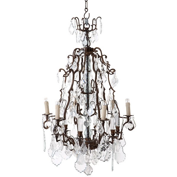 Люстра Luster Chateau De Wideville Латунь Прозрачный (Transparent) Люстра Luster Chateau De Wideville Латунь Прозрачный (Transparent) во Владивостоке | Loft Concept