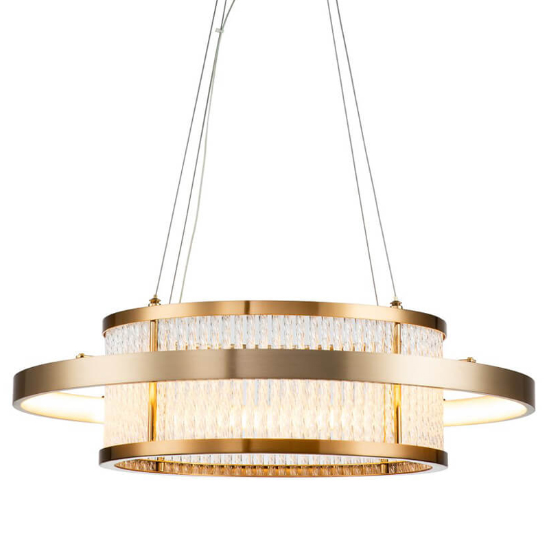 Люстра Liadan Glass Tubes Chandelier Латунь Прозрачное Стекло во Владивостоке | Loft Concept 