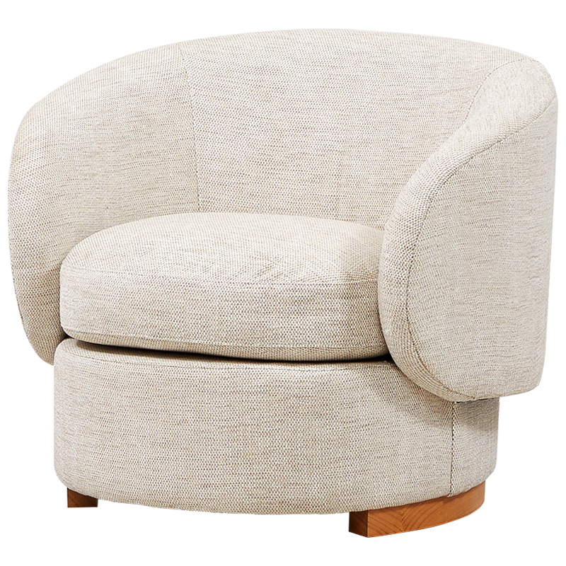 Кресло Toby Beige Armchair Бежевый Древесина Кресло Toby Beige Armchair Бежевый Древесина во Владивостоке | Loft Concept