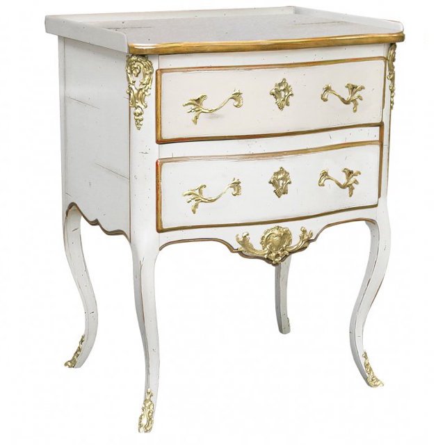 Комод L.XV CHEST OF DRAWERS White Бронза Белый Комод L.XV CHEST OF DRAWERS White Бронза Белый во Владивостоке | Loft Concept