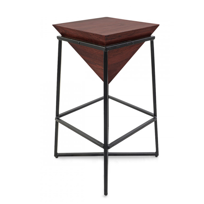 Приставной стол Inverted Pyramid Side Table dark Черный Коричневый Приставной стол Inverted Pyramid Side Table dark Черный Коричневый во Владивостоке | Loft Concept