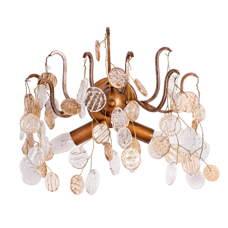 Бра FAIRYTREE Wall Lamp Amber Бронза Янтарный Прозрачное Стекло во Владивостоке | Loft Concept 