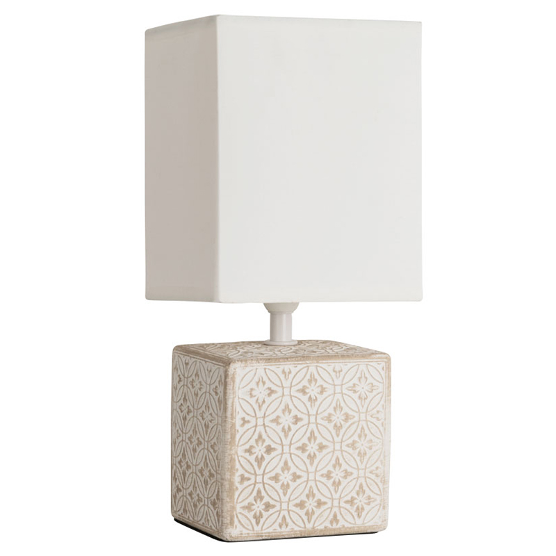 Настольная лампа Дизайнерская Lazio Ivory Table Lamp ivory ( слоновая кость ) во Владивостоке | Loft Concept 