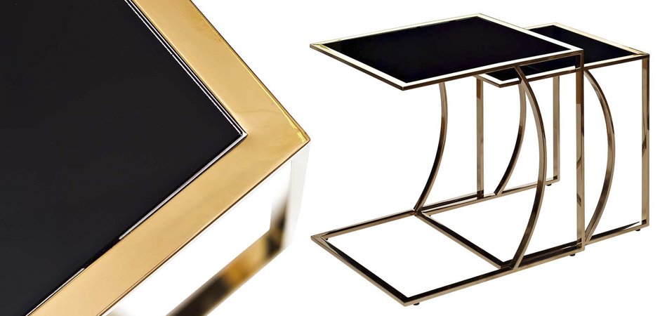 Приставной стол Metal Crescent Side Table Gold Приставной стол Metal Crescent Side Table Gold - Loft-Concept во Владивостоке